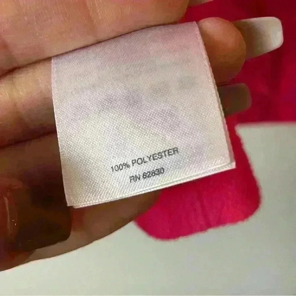 The Outfitters By Land's End Neon Pink Zip Up Jacket Sz L - Picture 7 of 15